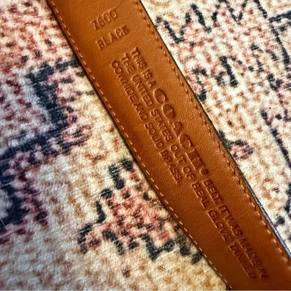 Coach Belt 76CD Black - Picture 4 of 7